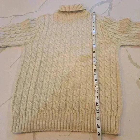 VTG Lord Jeff Womens Made in the USA Knit Sweater Cream Size Medium - Picture 8 of 8